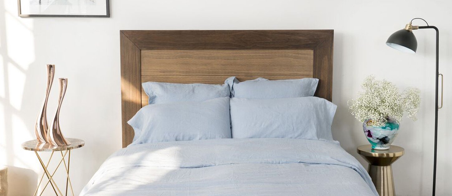 Linen Wave bedding in natural light