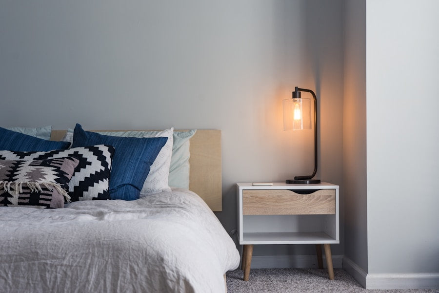 Linen bedding in natural light