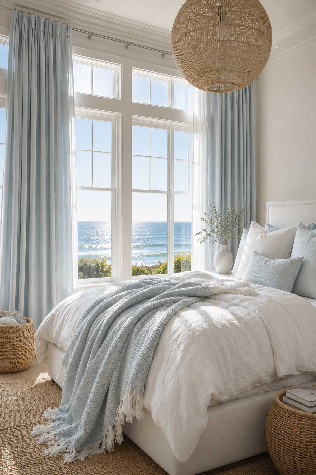 Bedroom with natural morning light